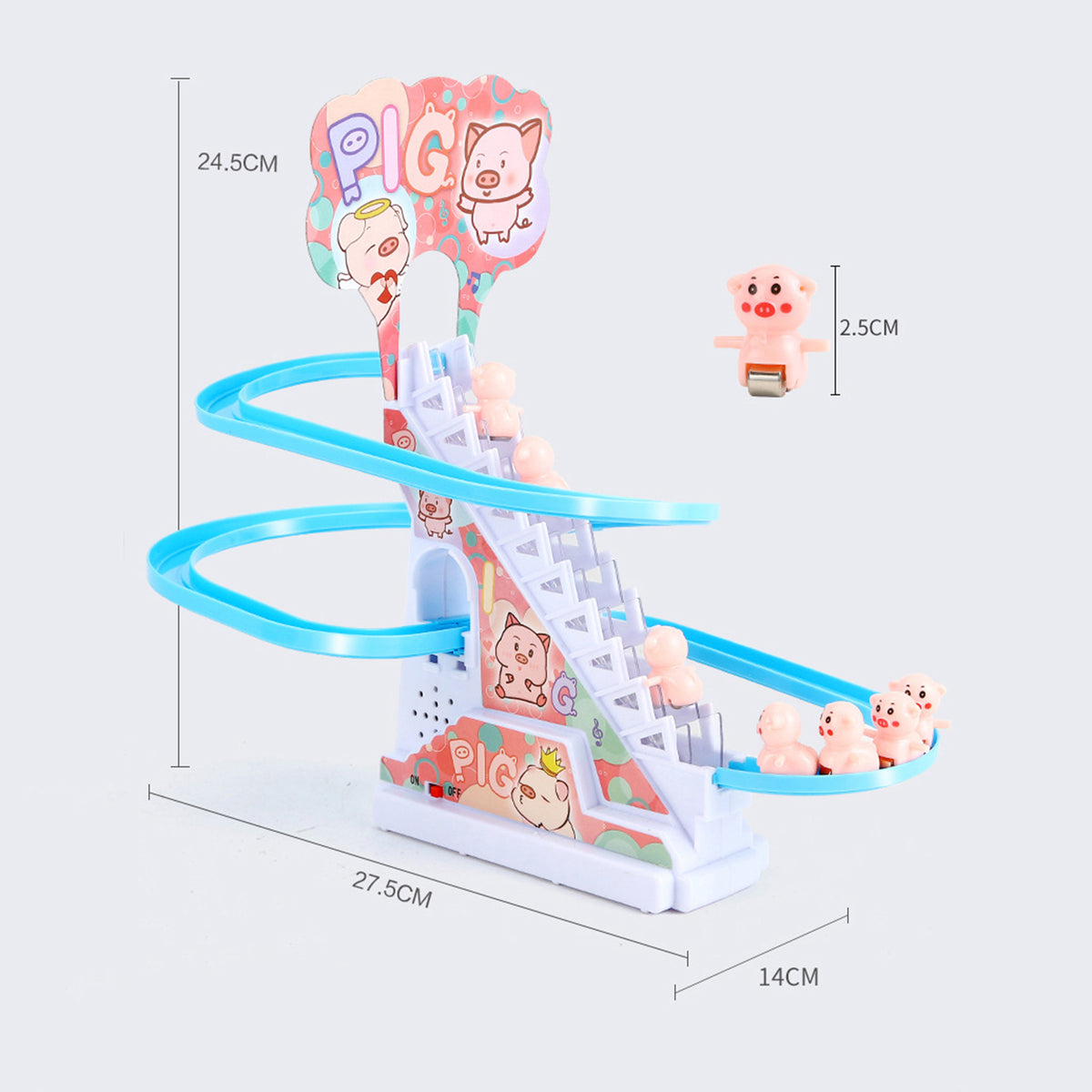 Roller Coaster Piggy Track Toy H246423