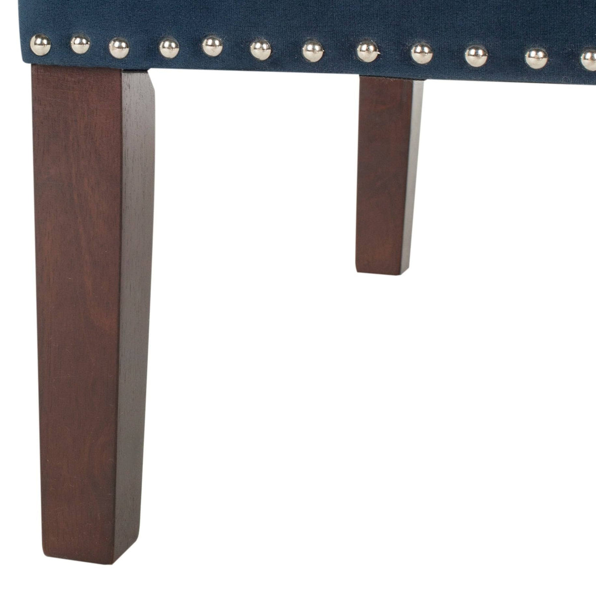 Grey Linen Settee with Silver Nailheads U670