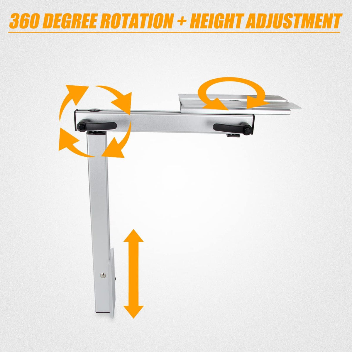 Height Adjust 360 Degree Rotation Removable RV Table Leg Bracket L94893