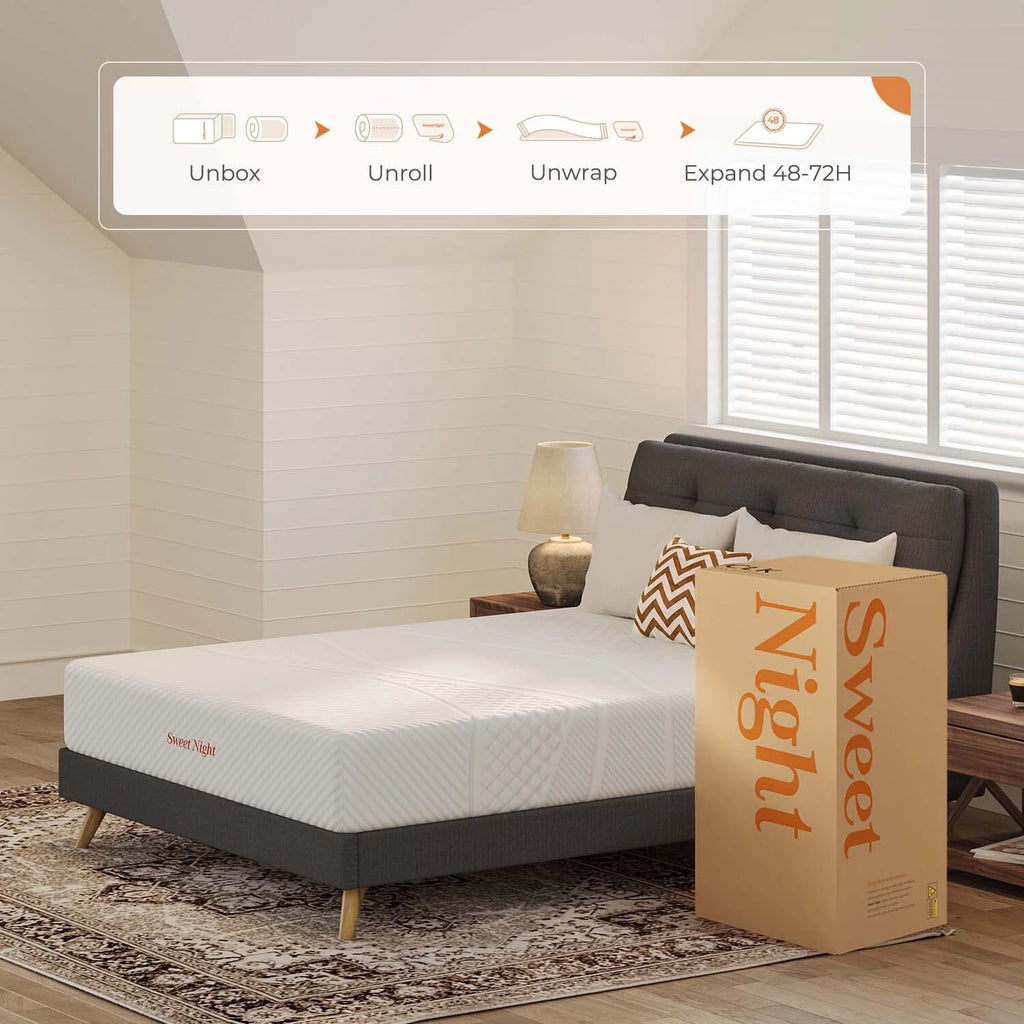 10'' Cooling Gel Memory Foam Queen Size Mattress B537
