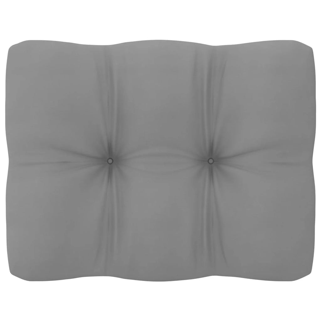 12 Piece Gray Cushion Pinewood Patio Lounge Set D5523