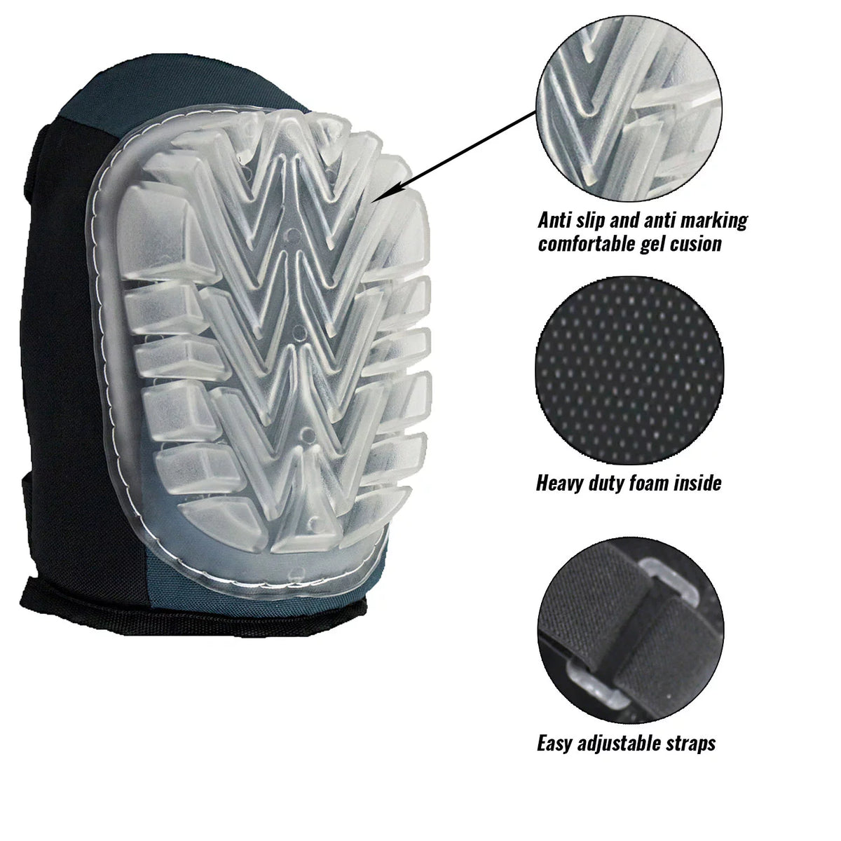 Knee Pads with Foam Padding and Gel Cushion N414