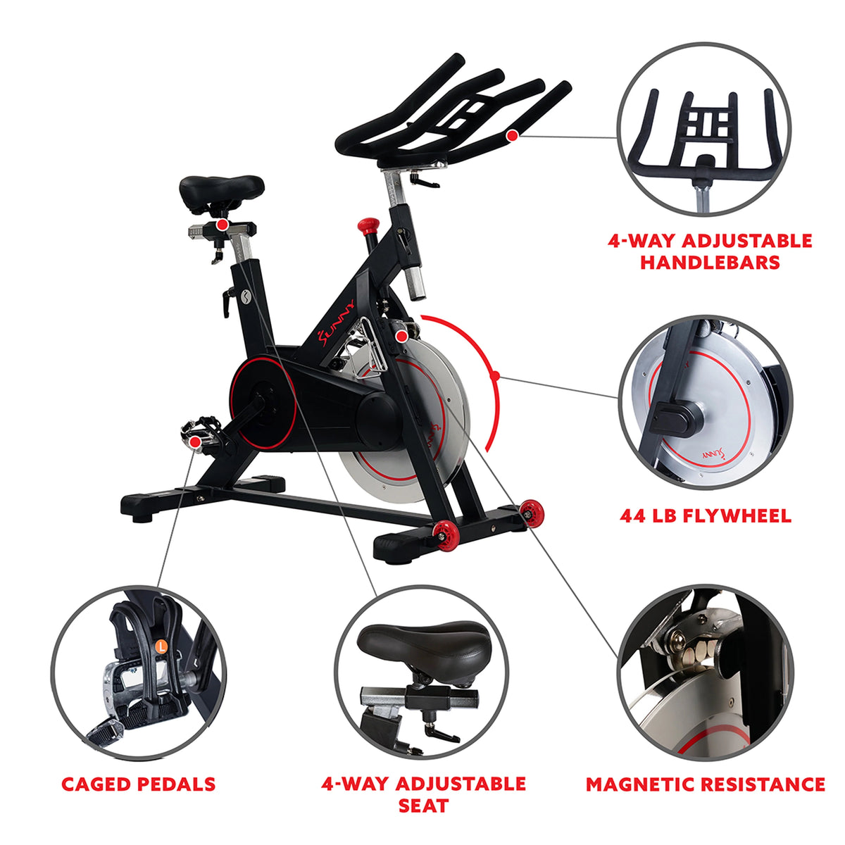 Magnetic Belt Drive Indoor Stationary Exercise Bike A94423
