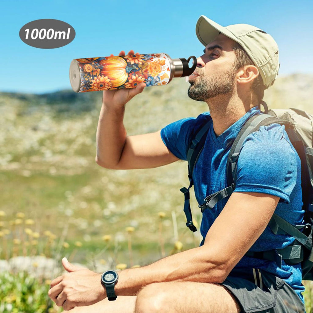 Stainless Steel Insulated Water Bottle with Straw Lid F84055