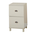 Antique White Two Drawer Filing Cabinet O585