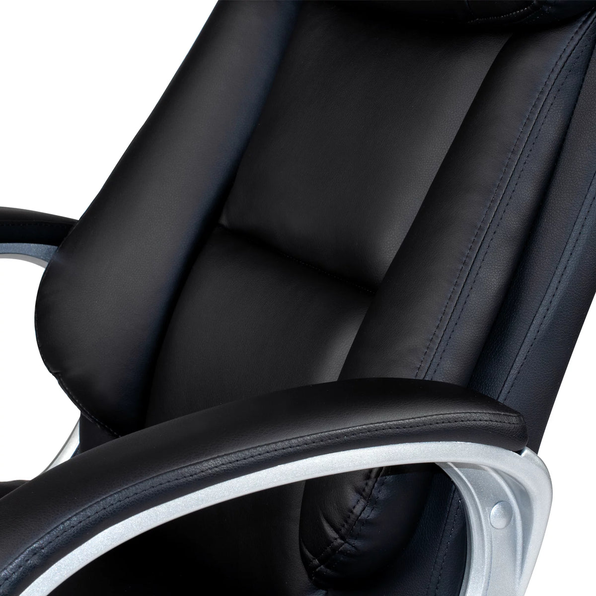 Faux Leather Office Chair in Black Y14140
