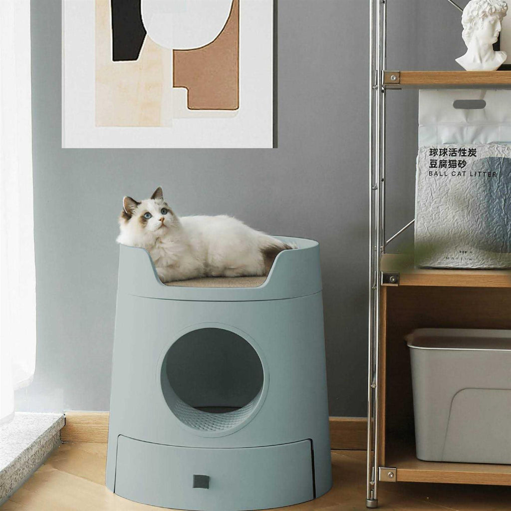 XL 2-in-1 Cat Litter Box with Scratch Basin Y934