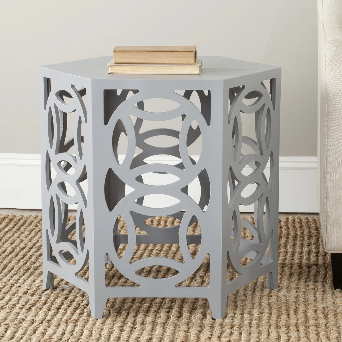 Geometric Hexagon Side Table G2913