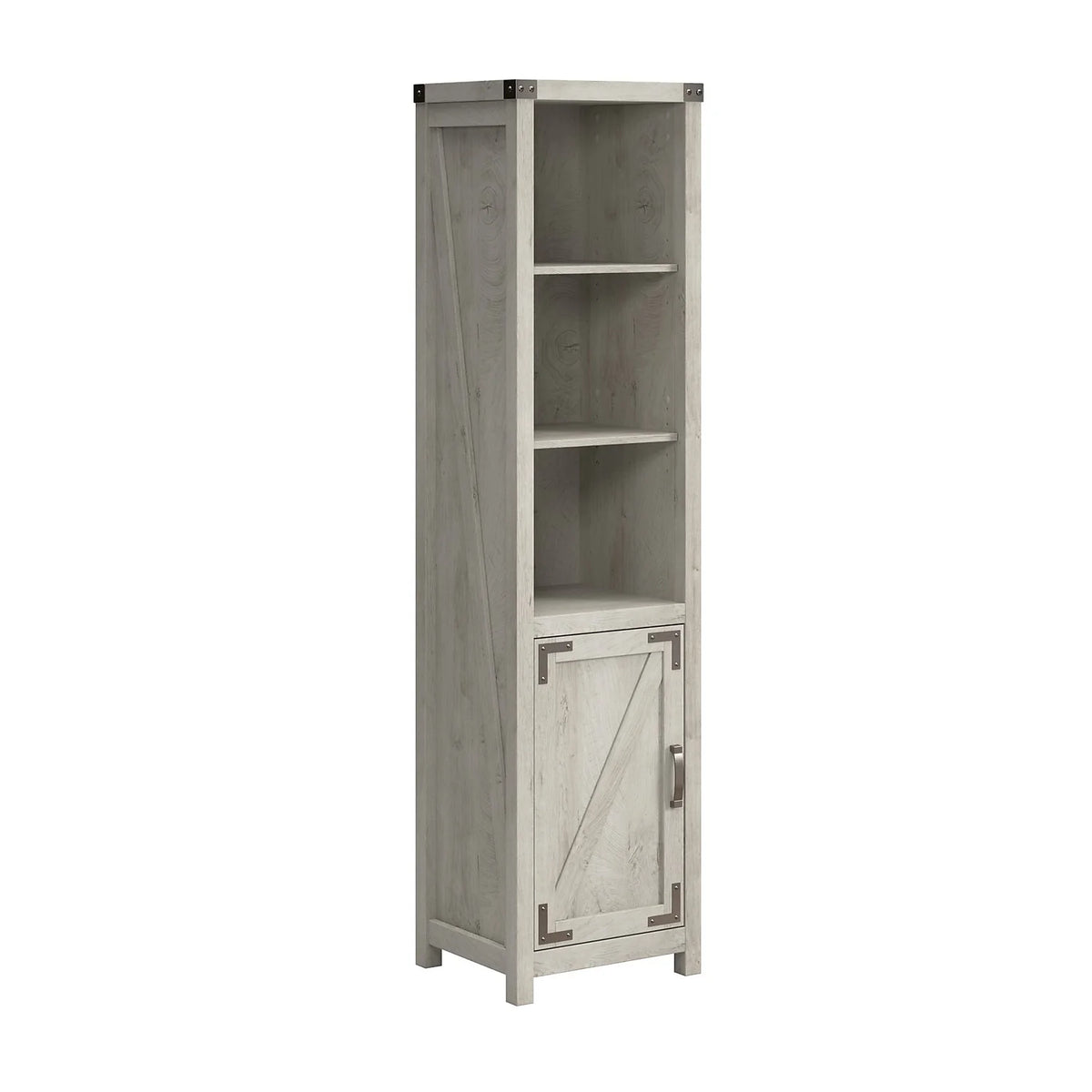 Tall Narrow 5 Shelf Bookcase with Door B281963