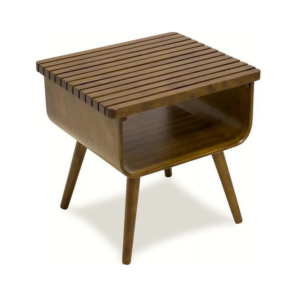 Mid-Century Solid Wood Rectangular End Table A79128
