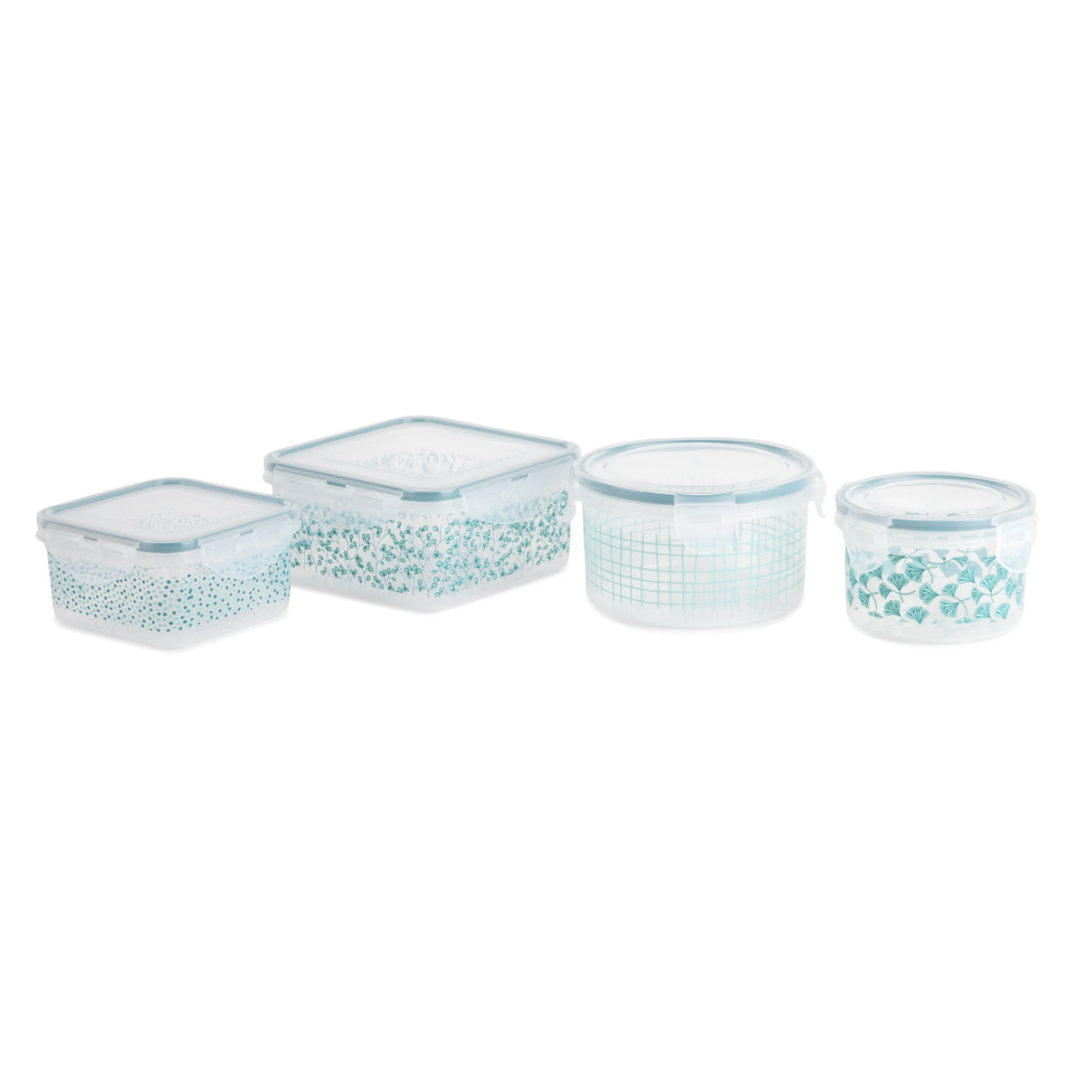 16-Piece Green Floral Food Storage Set F3425
