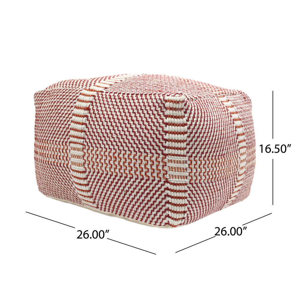 Water Resistant Rectangular Ottoman Pouf S224