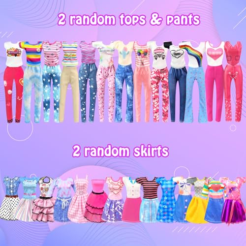 82PCS Doll Clothes and Accessories with Closet for 11.5 Inch Doll G180