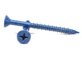 1/4x22 x 2 3/4x22 Concrete Screw Phillips Flat Head Low Carbon Steel Blue Polymer M554