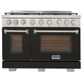 48 6.7 cu. ft. Propane Gas Range in Black F592658