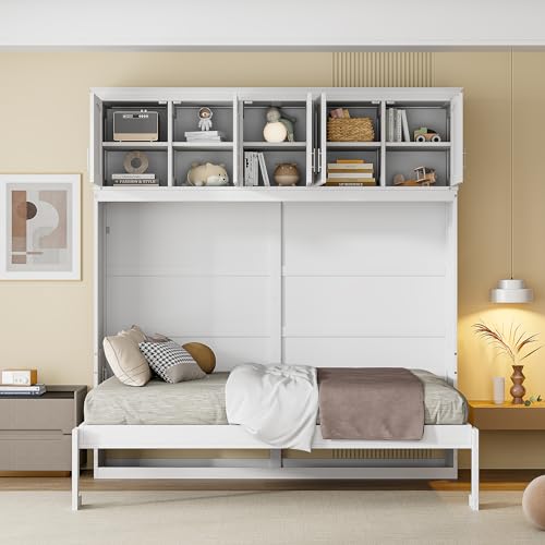 Full Size Murphy Cabinet Bed with Drawer M43136
