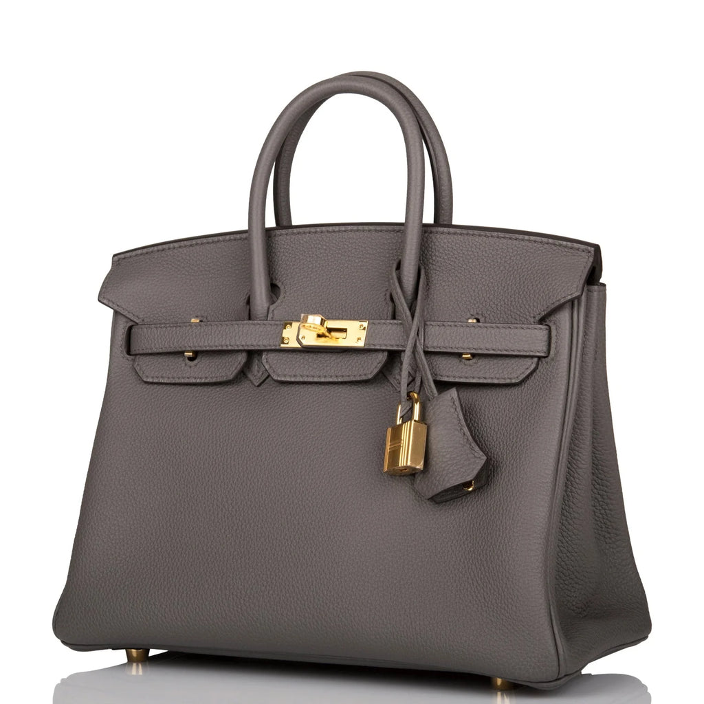 Birkin 25 Etain Togo Gold Hardware B3368