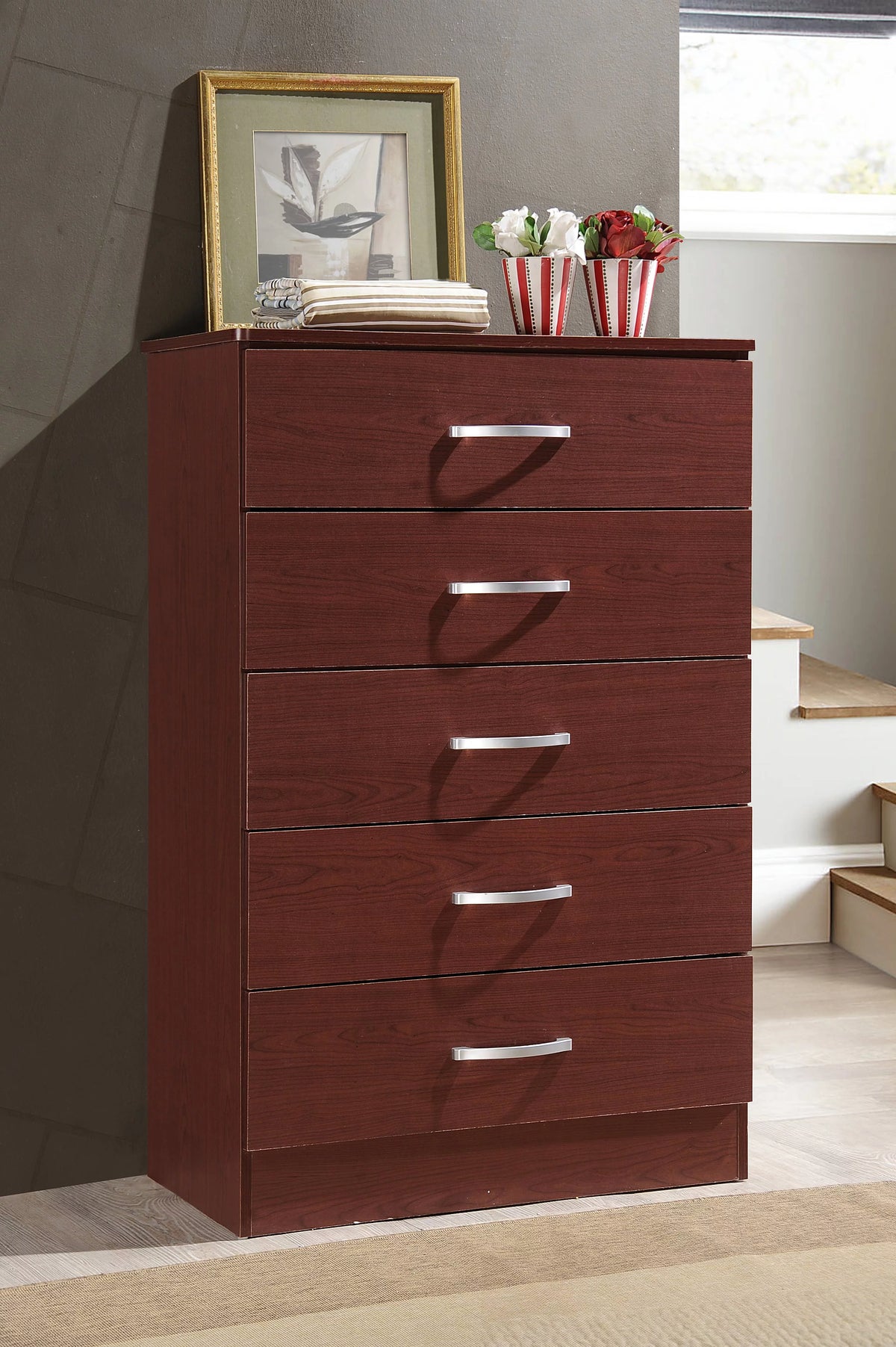 5 Drawer Wood Chest N705