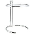 Adjustable Glass Top End Table Q5936