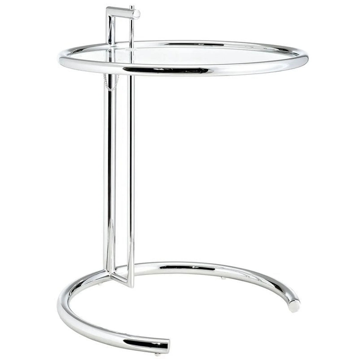 Adjustable Glass Top End Table Q5936