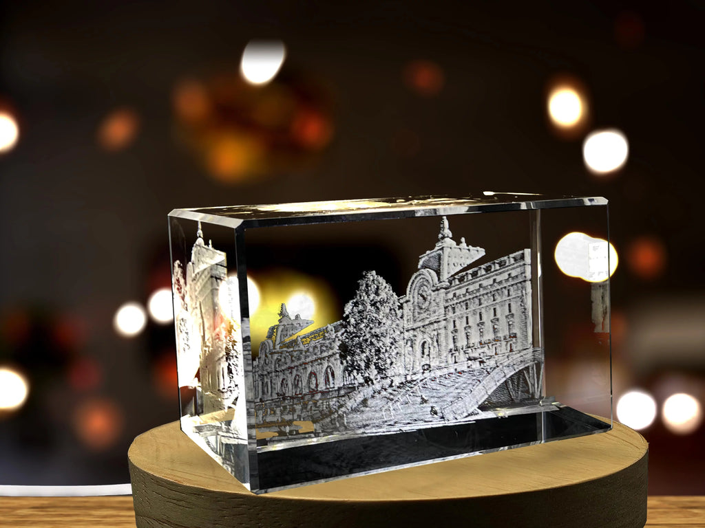 3D Engraved Crystal Keepsake M47480
