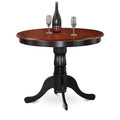 Black & Cherry Round Antique Table - 36 in. L7941