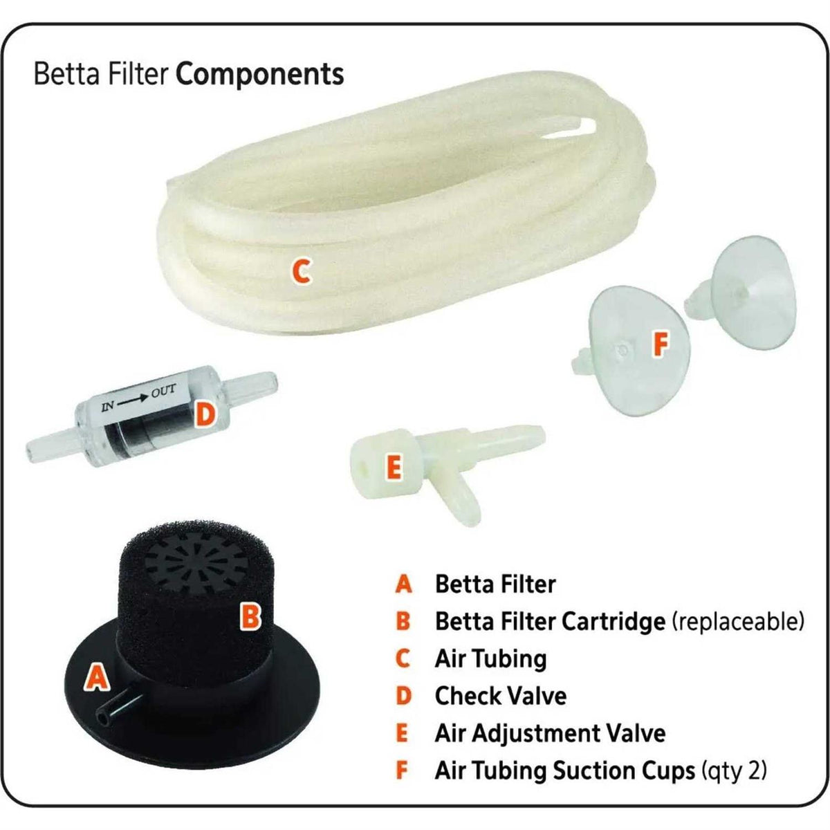 Betta Filter with Volcano F8075