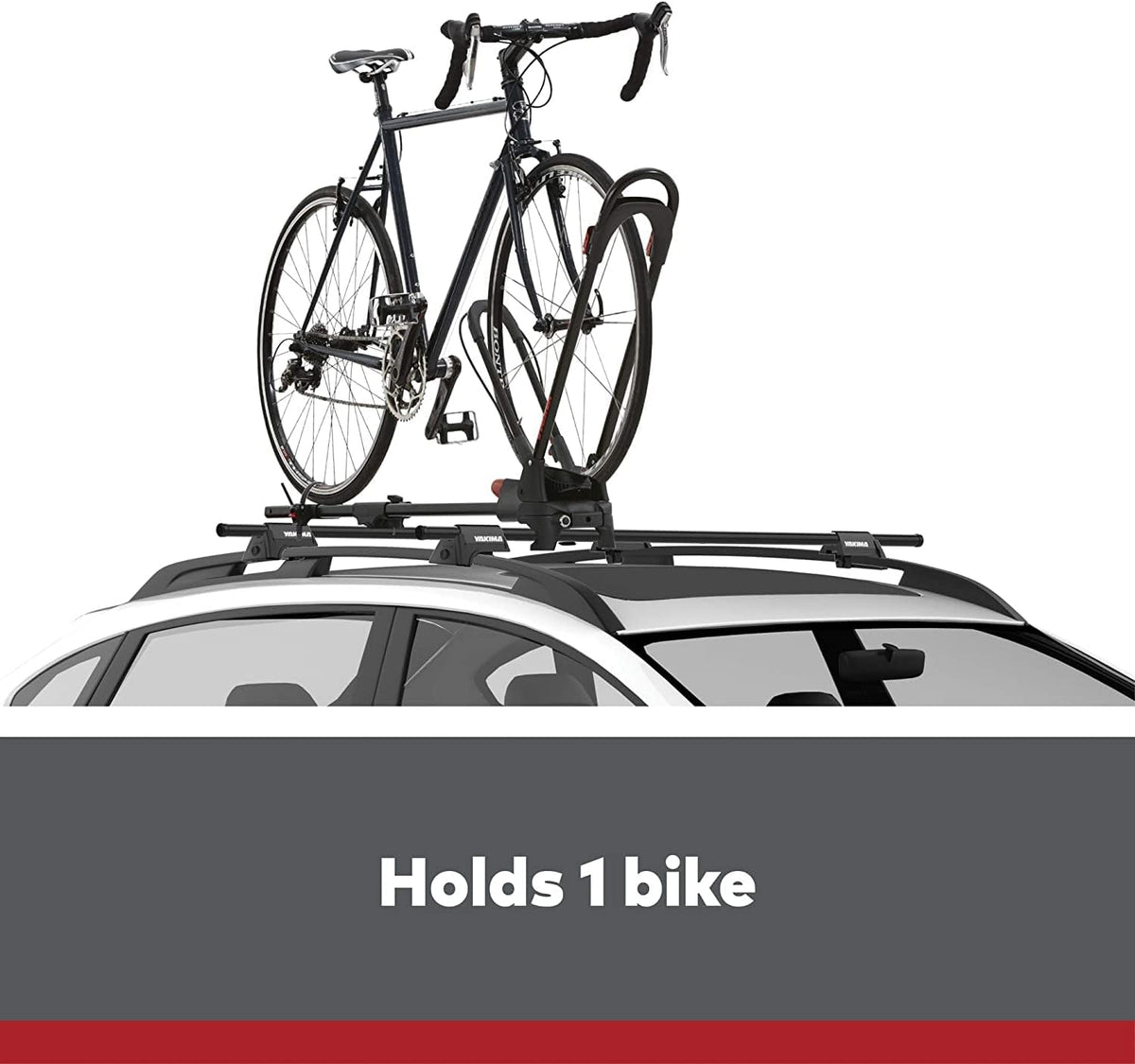 Upright Bike Carrier for Roof Racks, 1 Bike Capacity F29099