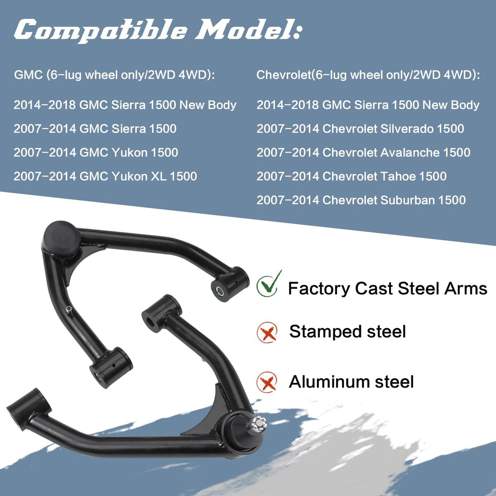 2-4" Upper Control Arm Lift Cast Steel Arms C516524