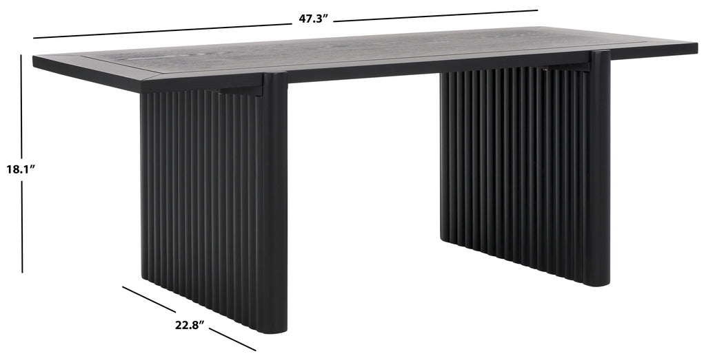 Black Rectangle Coffee Table Z387