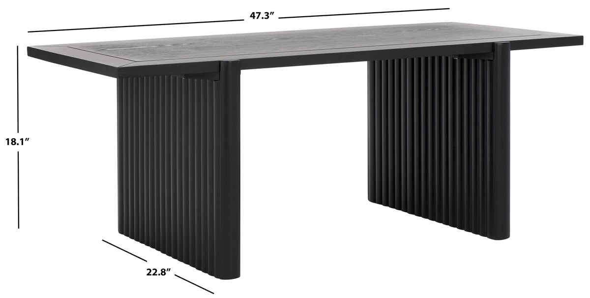 Black Rectangle Coffee Table Z387
