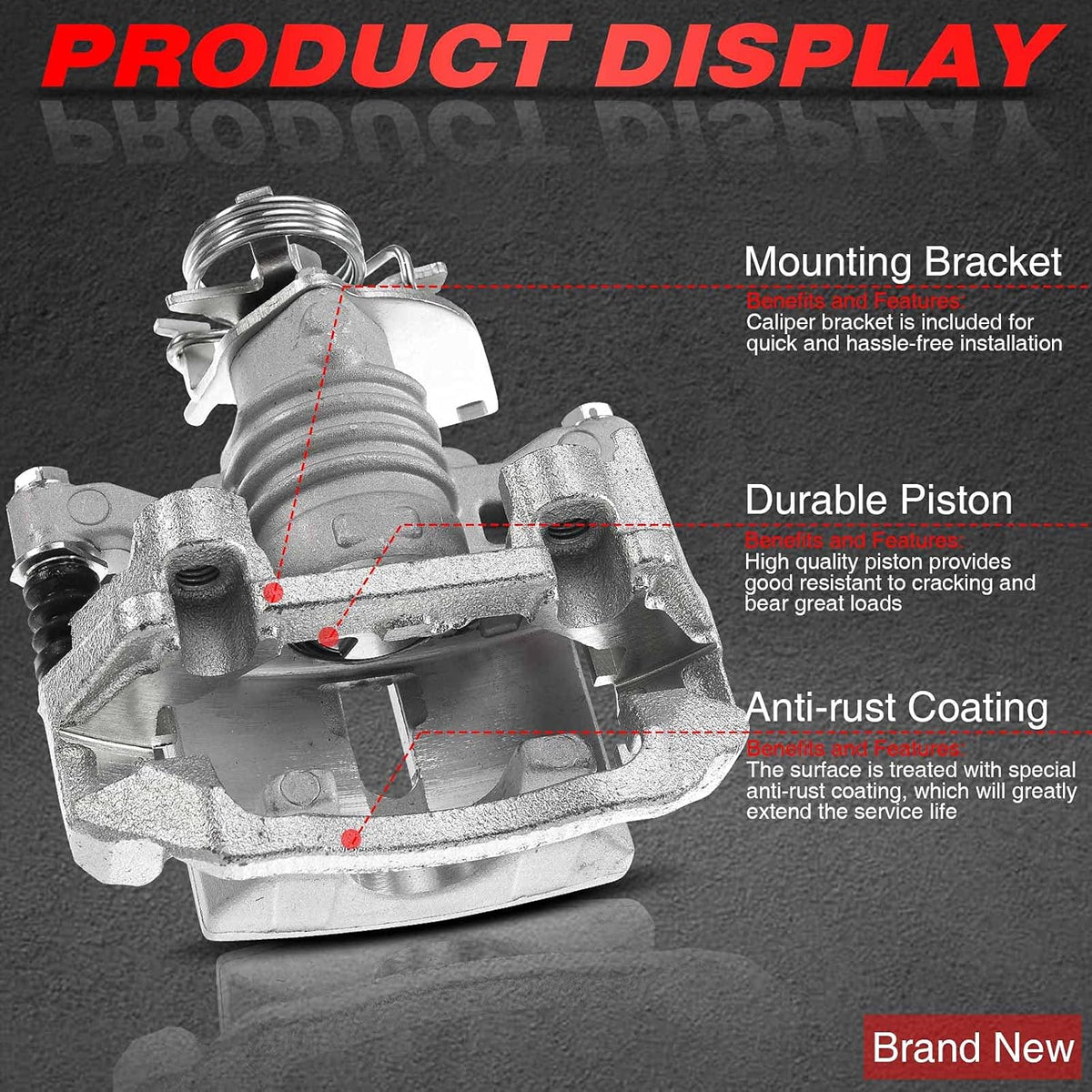 Rear Driver Side Brake Caliper Assembly N79977