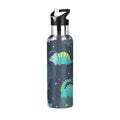 Stainless Steel Insulated Vacuum Flask Water Bottle with Straw Lid F763