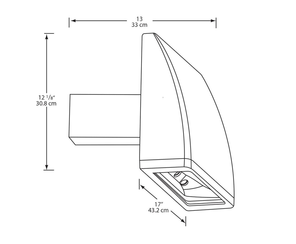 Bronze Area Light 104W Warm LED C6790