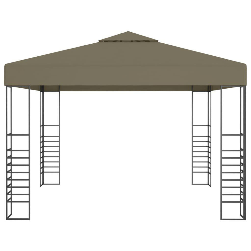 Taupe Outdoor Gazebo Canopy Tent with Steel Frame M132