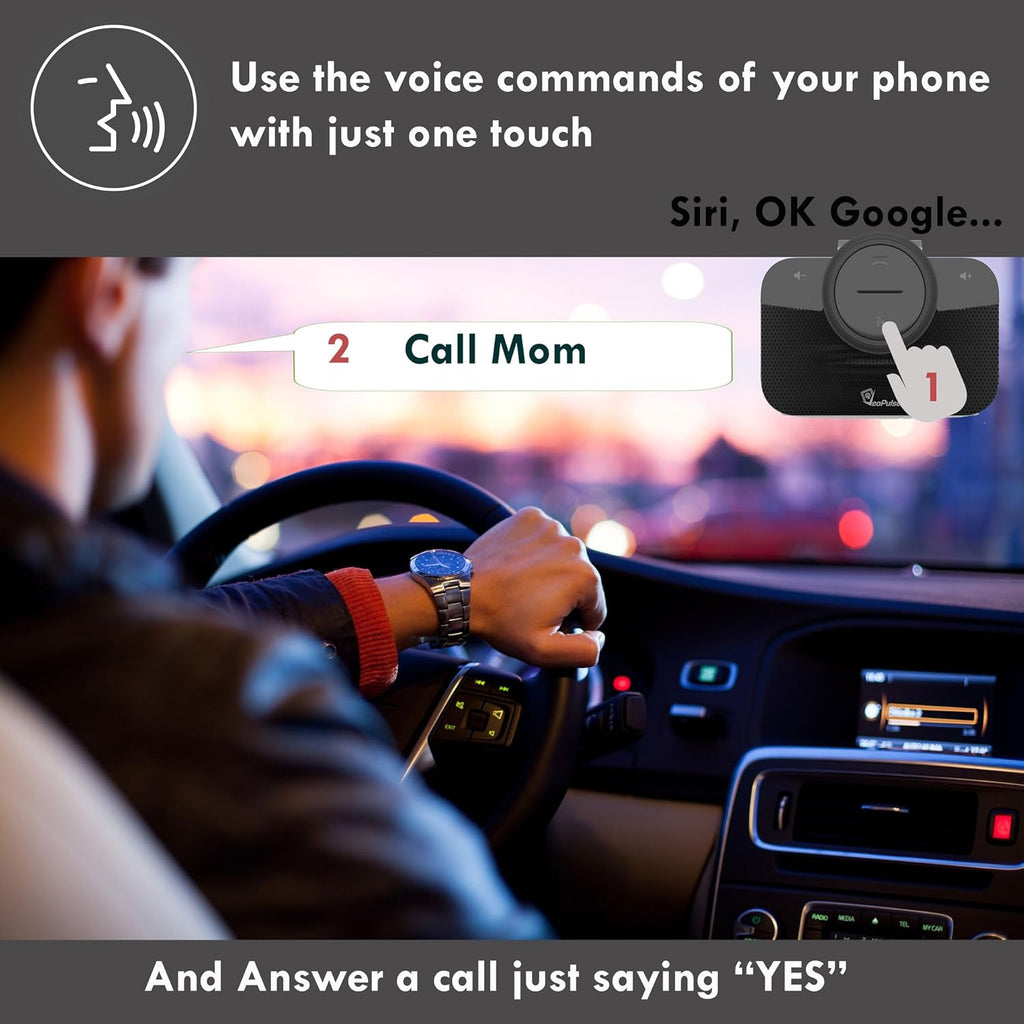 Hands Free Bluetooth Car Speakerphone T810428