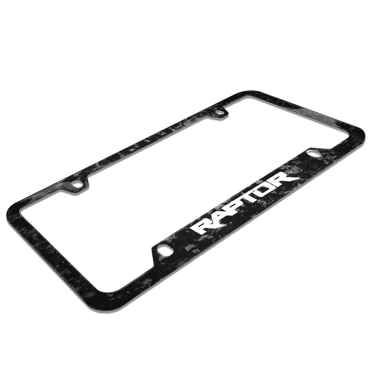 Black Forged Carbon Fiber License Plate Frame M654