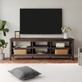 70 Inch Espresso Farmhouse TV Stand D615