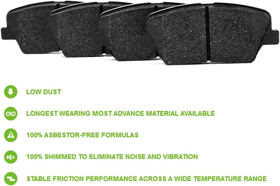 Ceramic Discs Brake Pads 4pcs Front E48869