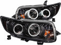 Projector Headlights with Halo Black K89665