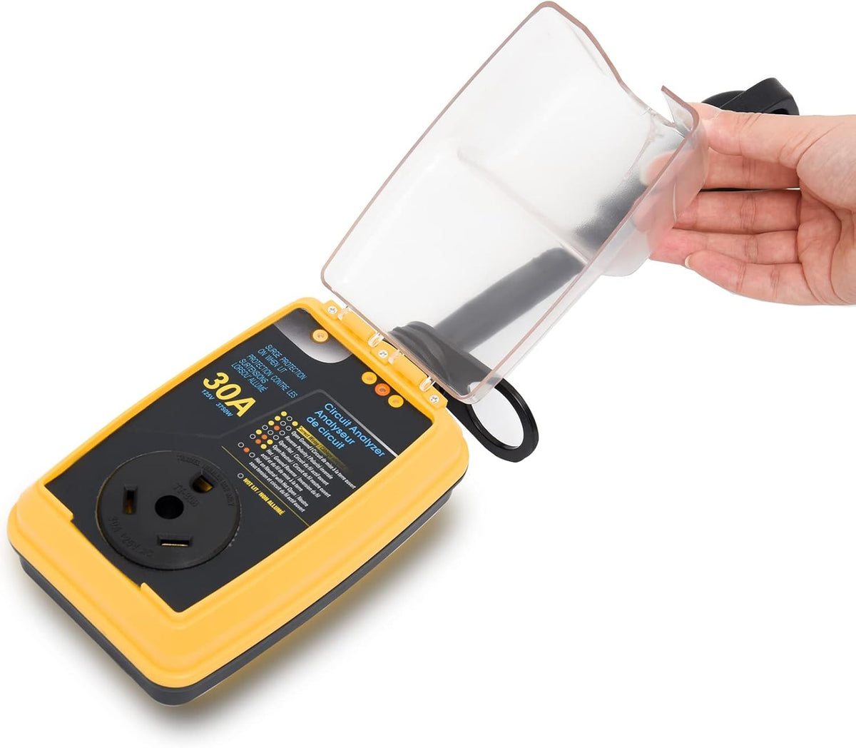 RV Surge Protector 30 Amp with Waterproof Cover, Circuit Analyzer Z743