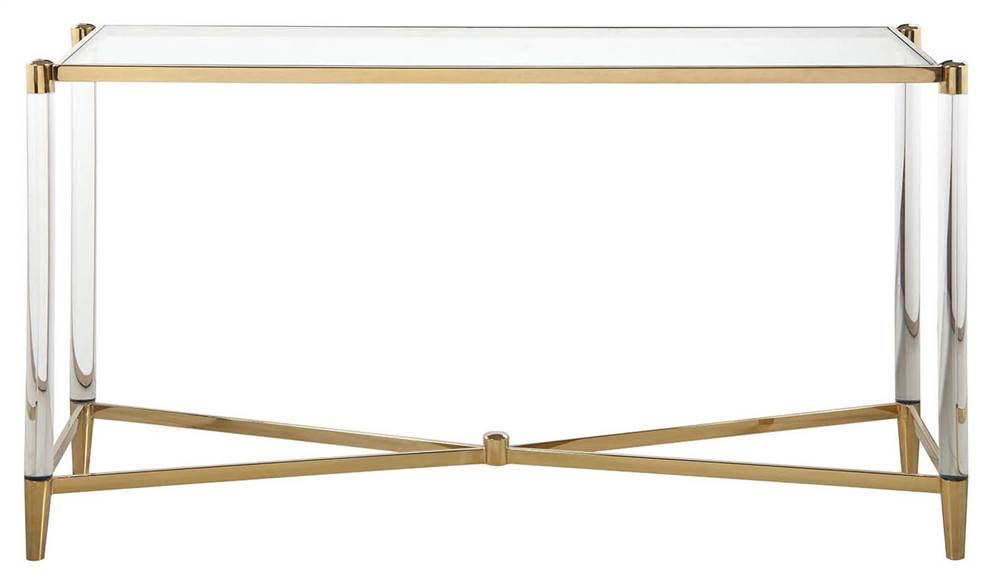 Rectangular Glass Top Sofa Table B243