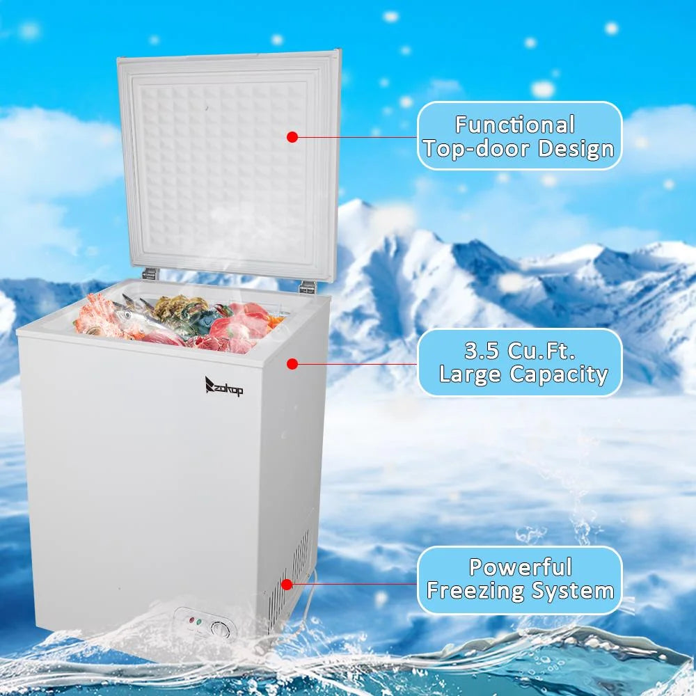 3.5 cu.ft Chest Freezer, White F744308