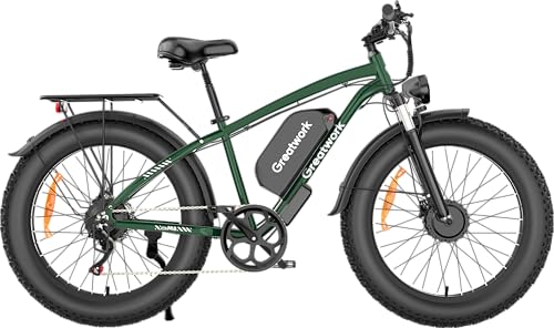 52V 4000/5000W Dual Motor Electric Bike 26" Fat Tire P720