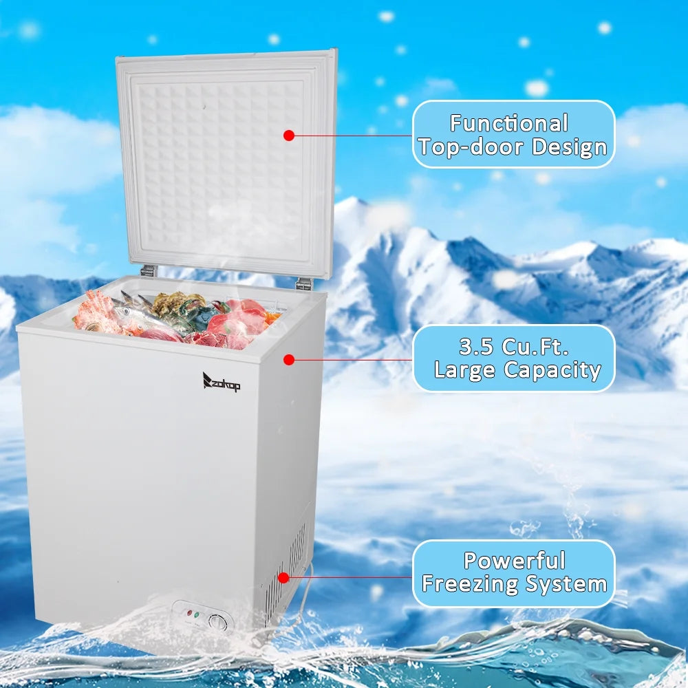 3.5 cu.ft Chest Freezer, White F744308