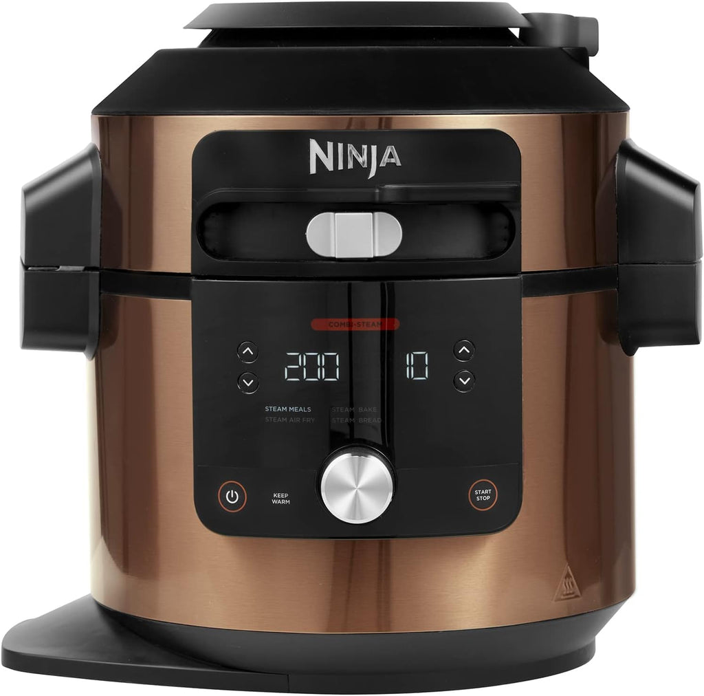 Restored Ninja 8 Qt. Pressure Cooker Steam Fryer with 5 Qt. Crisp Basket Q22138