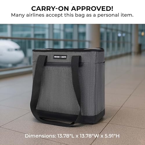 Vinyl Record Carry Bag Water-Resistant for 12-Inch LP Records V259
