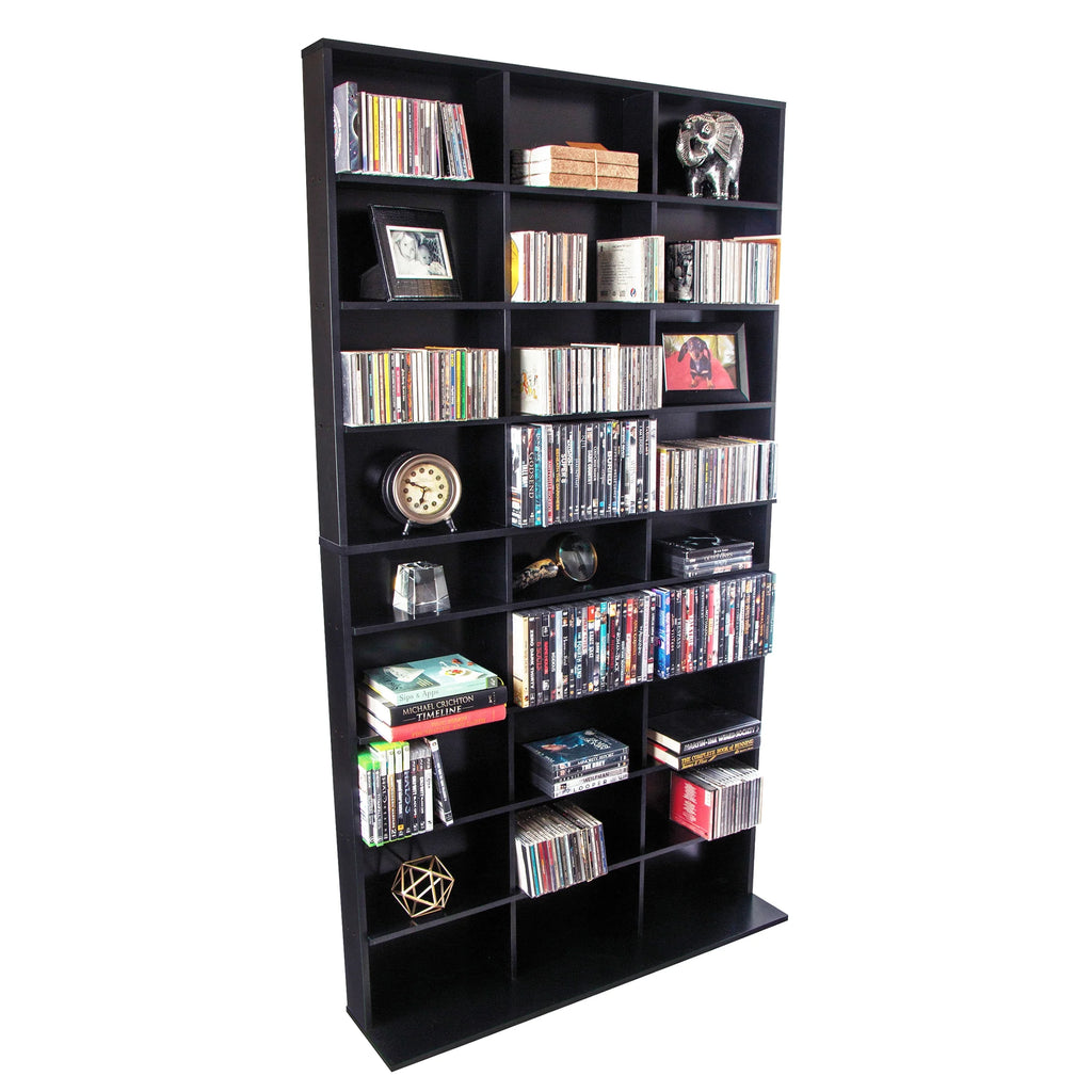 Black Media Storage Cabinet XL J7526