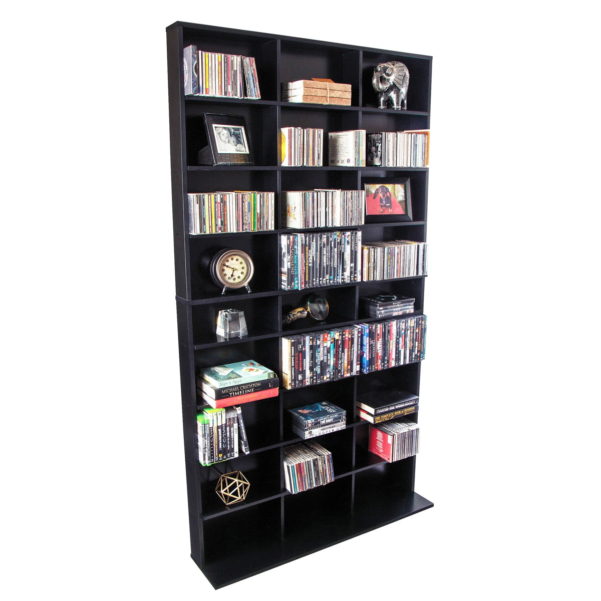Black Media Storage Cabinet XL J7526