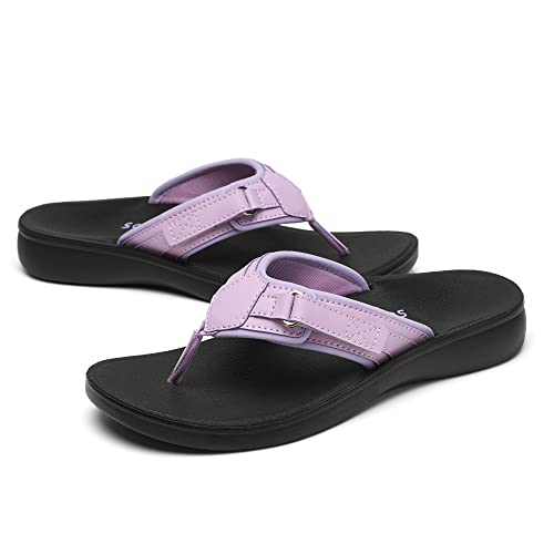 Womens Orthotic Comfort Thong Style Flip Flops Sandals With Arch Support Heel Cup I309860